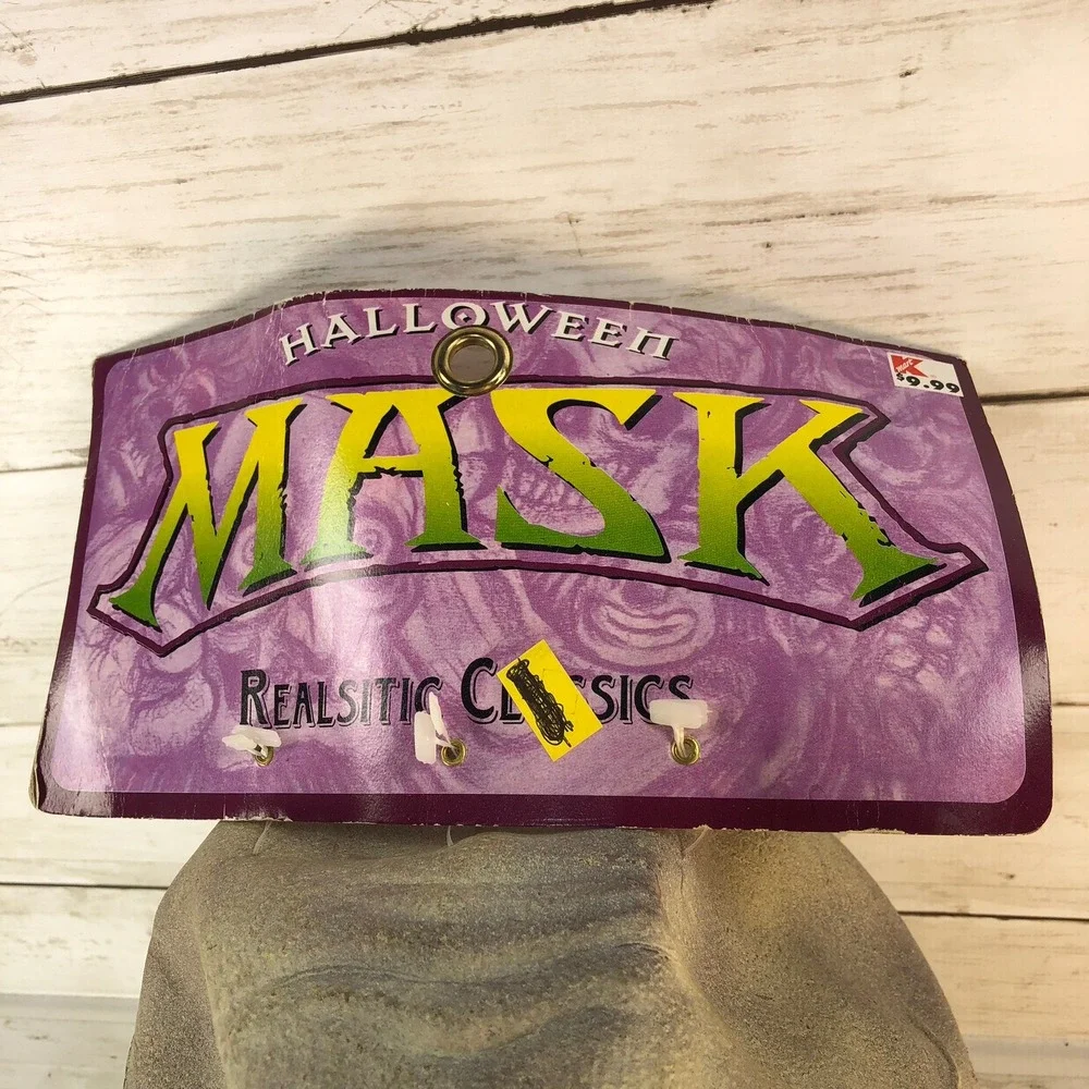 Vintage 2000 Paper Magic Group Realistic Classics Melting Face Halloween Mask